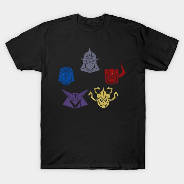 Villains (mono version) T-Shirt by ZombieMedia